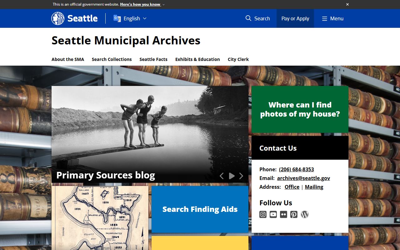 Seattle people search city archives digital collections