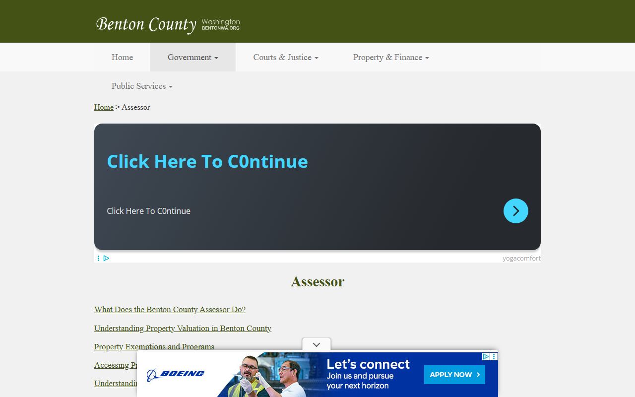 Benton County people search Assessor property lookup