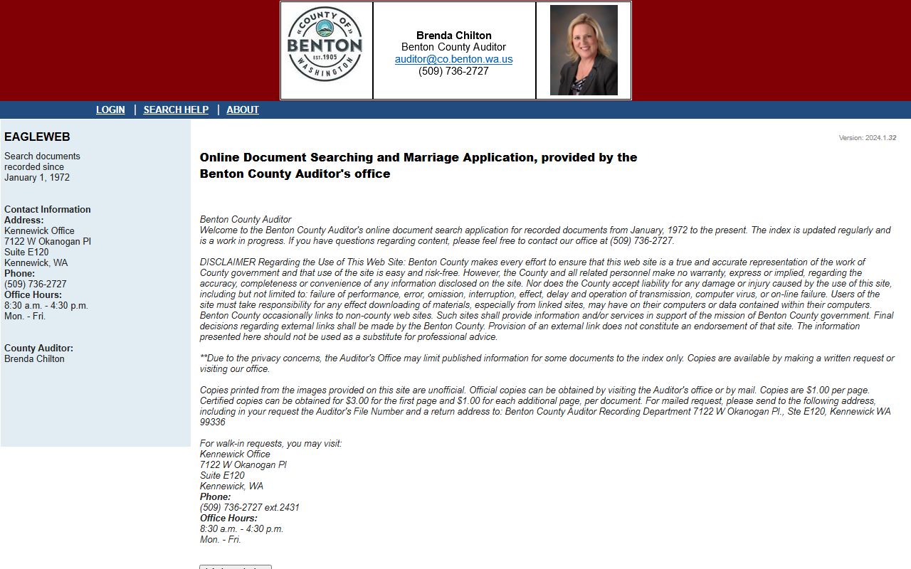 Benton County people search online document search portal