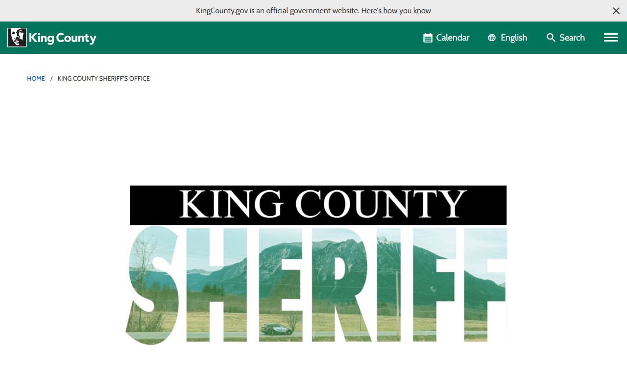 King County people search through Sheriff records