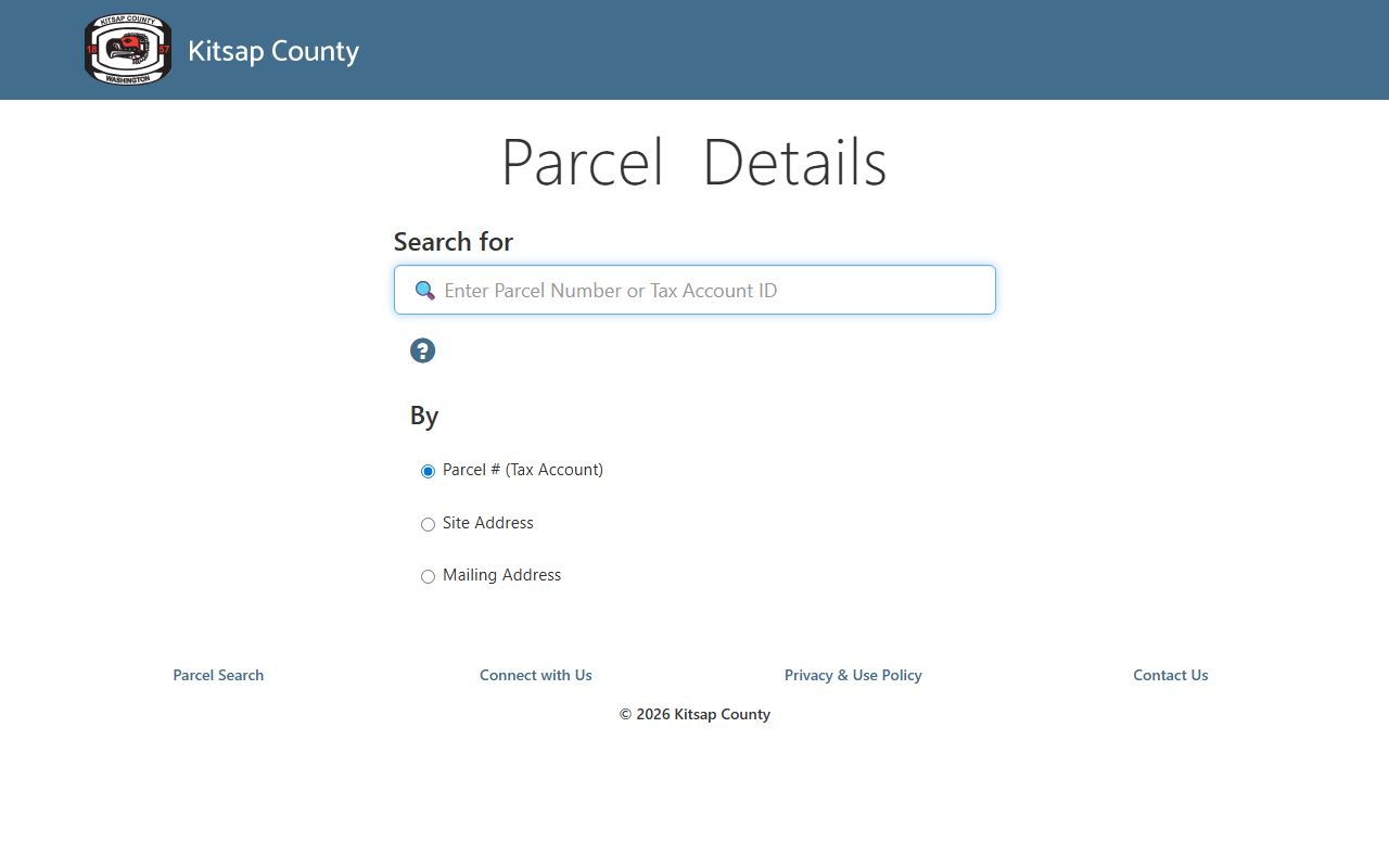 Kitsap County people search Assessor parcel details