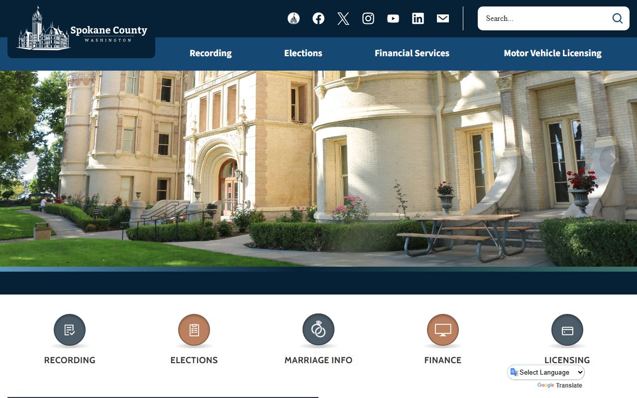 Spokane County people search auditor homepage